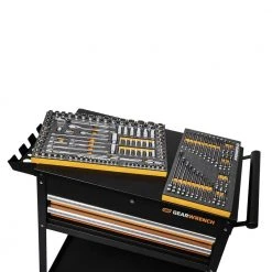 GEARWRENCH 120XP 1/4 in., 3/8 in. and 1/2 in. Drive Mechanics Tool Set in EVA with 32 in. Rolling Utility Cart (126-Pieces)