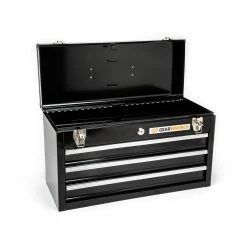 GEARWRENCH 20 in. 3-Drawer Steel Tool Box in Black -GEARWRENCH Sales black silver powder coat finish gearwrench portable tool boxes 83151 c3 1000