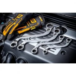 GEARWRENCH 72-Tooth 12 Point SAE Reversible S-Shape Double Box Ratcheting Wrench Set (4-Piece) -GEARWRENCH Sales gearwrench adjustable wrenches 85399 fa 1000