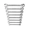 GEARWRENCH 72-Tooth 12 Point SAE Open End Combination Ratcheting Wrench Set(8-Piece) -GEARWRENCH Sales gearwrench adjustable wrenches 85599 64 1000