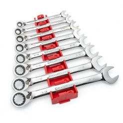 GEARWRENCH 72-Tooth 12 Point SAE Reversible Combination Ratcheting Wrench Set (8 -Piece) -GEARWRENCH Sales gearwrench adjustable wrenches 9533n 4f 1000