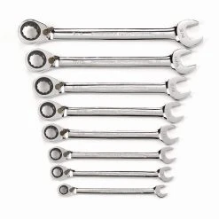 GEARWRENCH 72-Tooth 12 Point SAE Reversible Combination Ratcheting Wrench Set (8 -Piece)