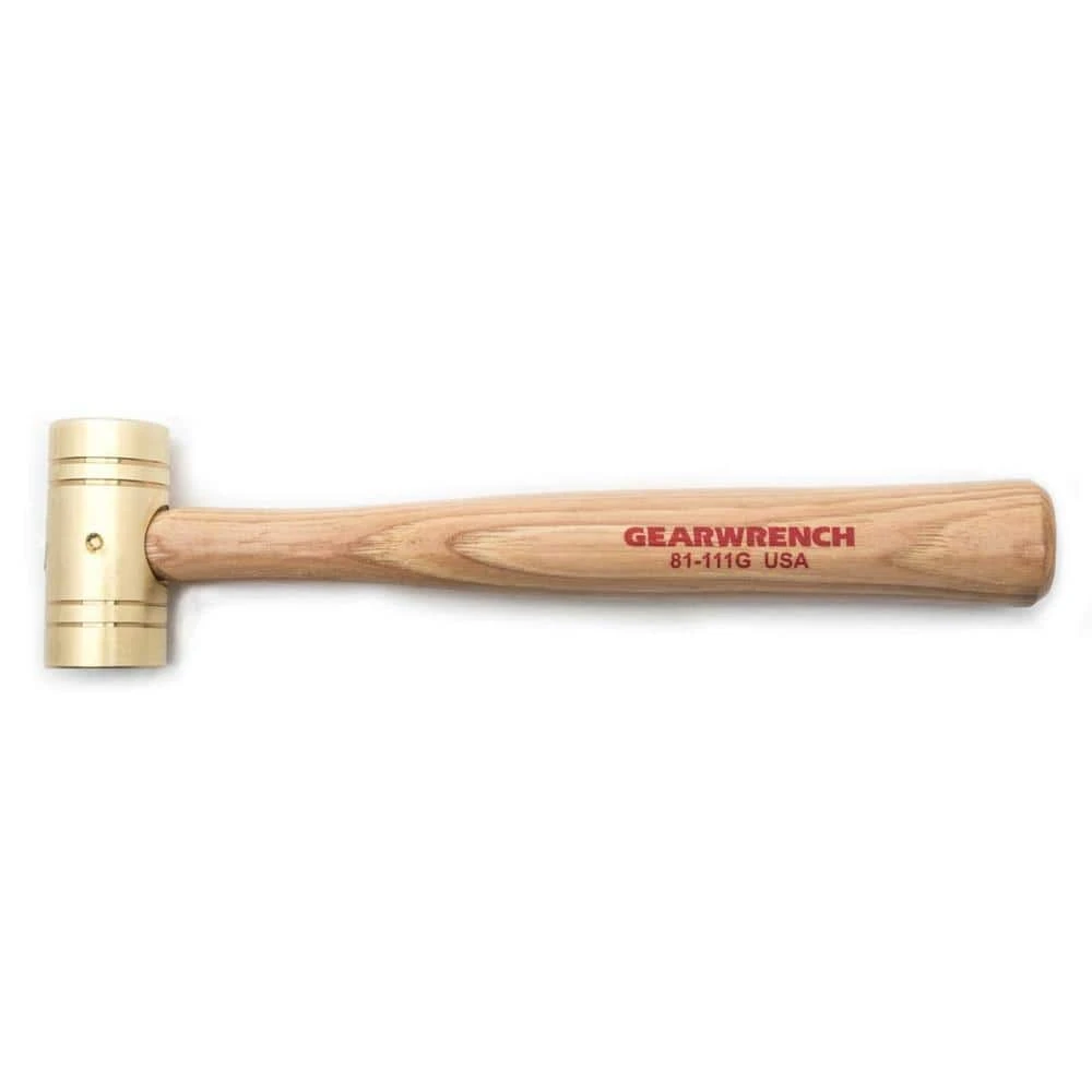 GEARWRENCH 1 lb. Brass Hammer with Hickory Handle 3 GEARWRENCH 1 lb. Brass Hammer with Hickory Handle