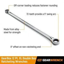 GEARWRENCH GearBox XL 12-Point SAE Double Box-End Ratcheting Wrench 3/4 in. 15 GEARWRENCH GearBox XL 12-Point SAE Double Box-End Ratcheting Wrench 3/4 in. -GEARWRENCH Sales gearwrench box wrenches 85964 76 1000