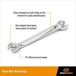 GEARWRENCH Metric Flare Nut Wrench Set (6-Piece) -GEARWRENCH Sales gearwrench flare nut wrenches 81906 c3 1000 1
