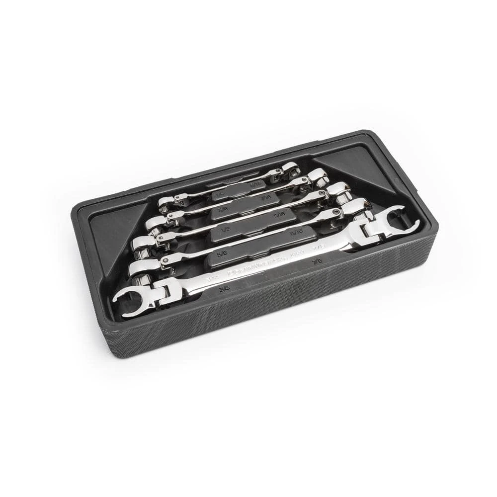 GEARWRENCH SAE Flex Flare Nut Wrench Set (5-Piece) 4 GEARWRENCH SAE Flex Flare Nut Wrench Set (5-Piece) - Image 2