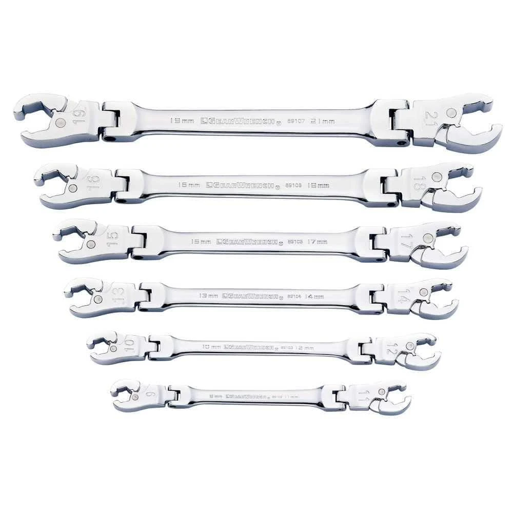 GEARWRENCH Metric Ratcheting Flex Flare Nut Wrench Set (6-Piece) 3 GEARWRENCH Metric Ratcheting Flex Flare Nut Wrench Set (6-Piece)