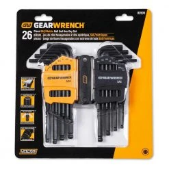 GEARWRENCH 26 Piece Long Ball End SAE/Metric Hex Key Set -GEARWRENCH Sales gearwrench hex key sets 83505 4f 1000