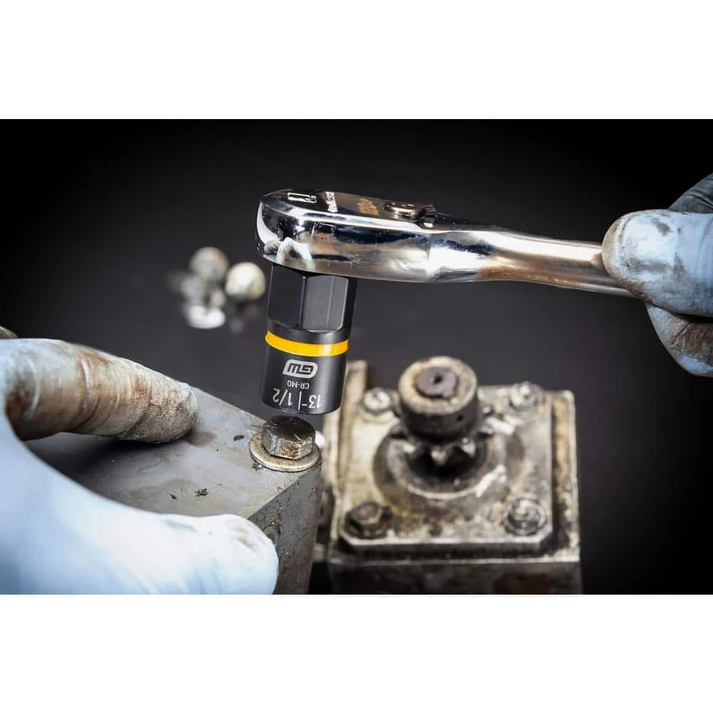 GEARWRENCH Bolt Biter 1/4 in. and 3/8 in. Drive SAE/Metric Impact Extraction Socket Set (15-Piece) 6 GEARWRENCH Bolt Biter 1/4 in. and 3/8 in. Drive SAE/Metric Impact Extraction Socket Set (15-Piece) - Image 4