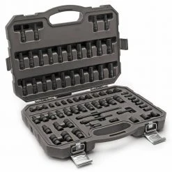 GEARWRENCH 1/4 in. Drive 6-Point SAE/Metric Standard & Deep Universal Impact Socket Set (71-Piece) 25 GEARWRENCH 1/4 in. Drive 6-Point SAE/Metric Standard & Deep Universal Impact Socket Set (71-Piece) -GEARWRENCH Sales gearwrench impact socket sets 84903 76 1000