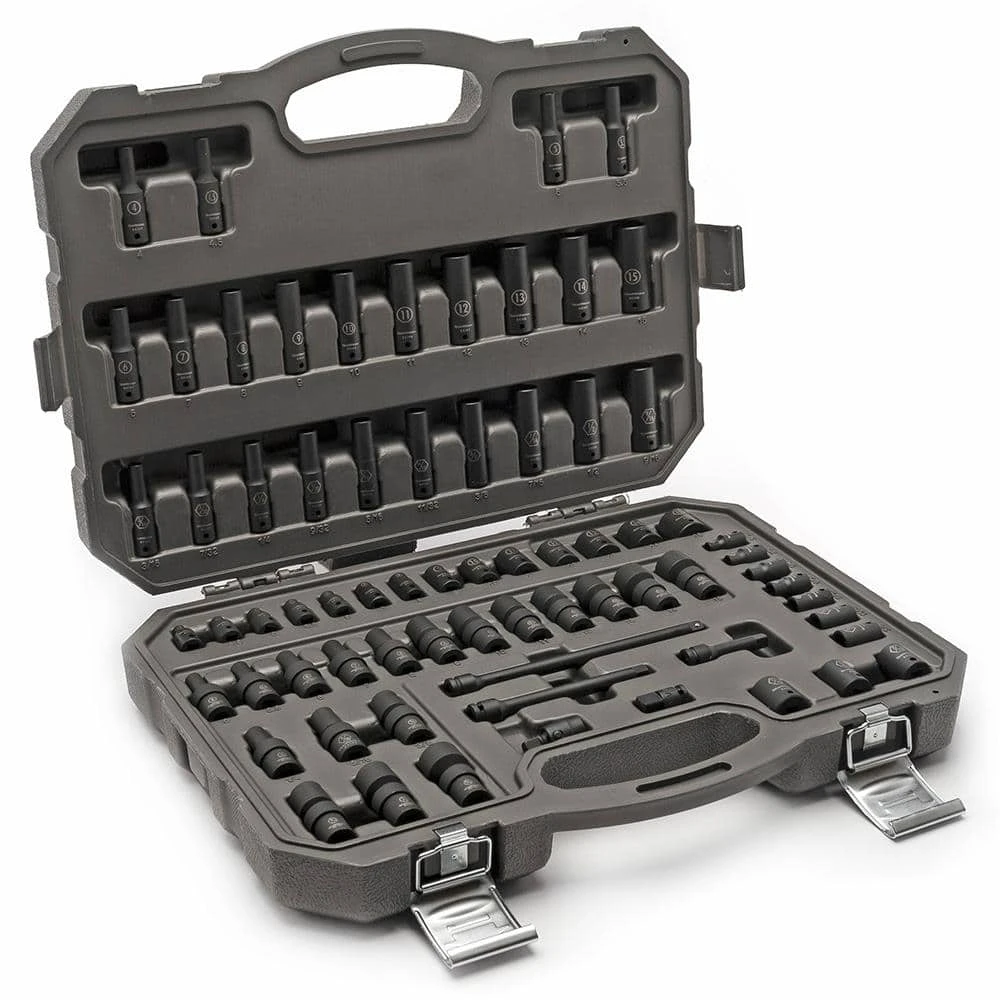 GEARWRENCH 1/4 in. Drive 6-Point SAE/Metric Standard & Deep Universal Impact Socket Set (71-Piece) 13 GEARWRENCH 1/4 in. Drive 6-Point SAE/Metric Standard & Deep Universal Impact Socket Set (71-Piece) - Image 11