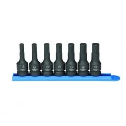 GEARWRENCH 1/2 in. Drive Metric Hex Bit Impact Socket Set (7-Piece)