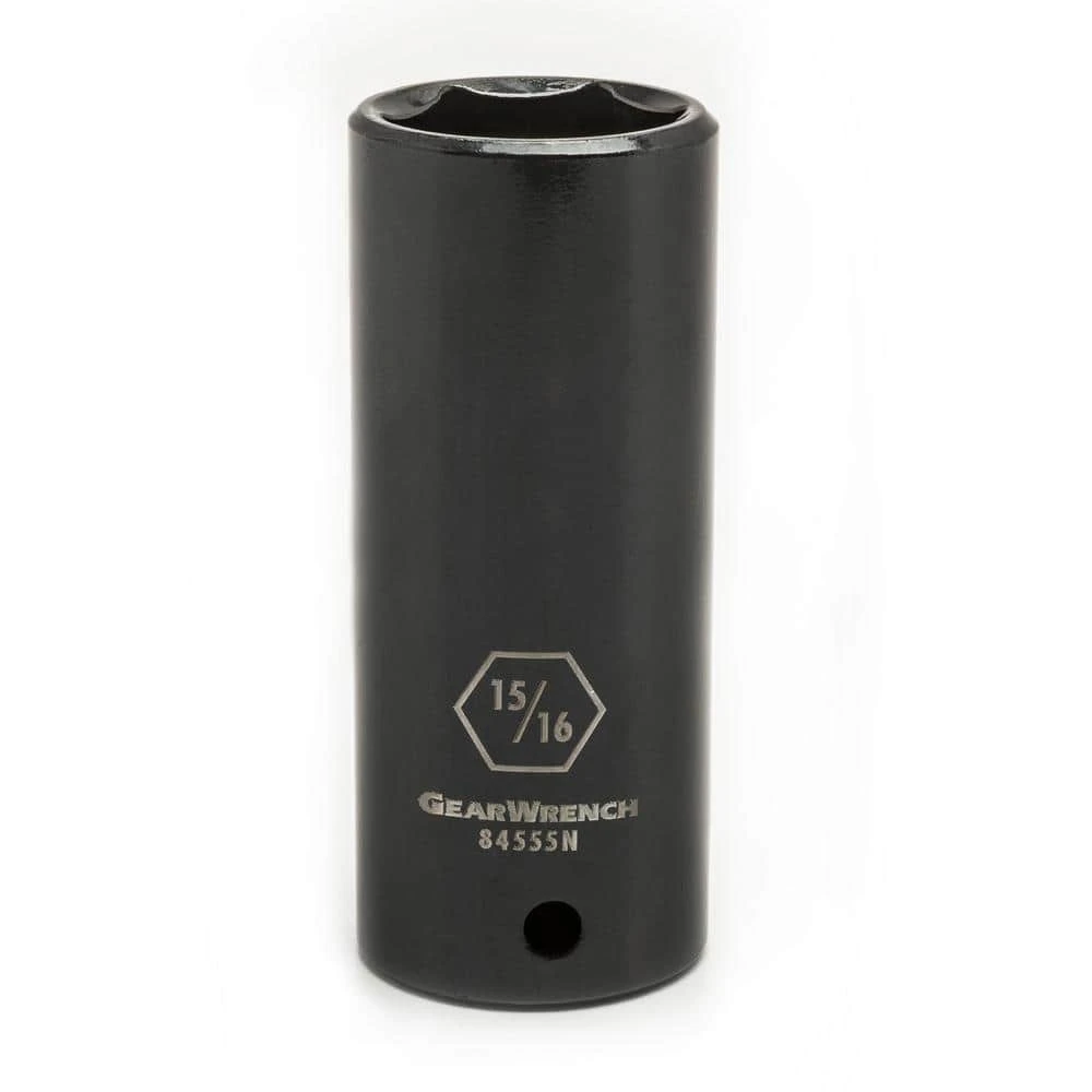 GEARWRENCH 1/2 in. Drive 6-Point SAE/Metric Deep Impact Socket Set (27-Piece) 7 GEARWRENCH 1/2 in. Drive 6-Point SAE/Metric Deep Impact Socket Set (27-Piece) - Image 5