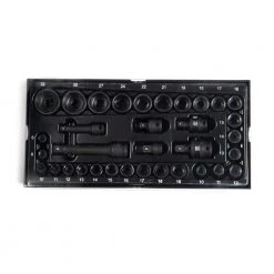 GEARWRENCH 34-Piece Metric 3/8 in., 1/2 in. Impact Socket Tray Set 20 GEARWRENCH 34-Piece Metric 3/8 in., 1/2 in. Impact Socket Tray Set -GEARWRENCH Sales gearwrench impact socket sets 85873 44 1000 1