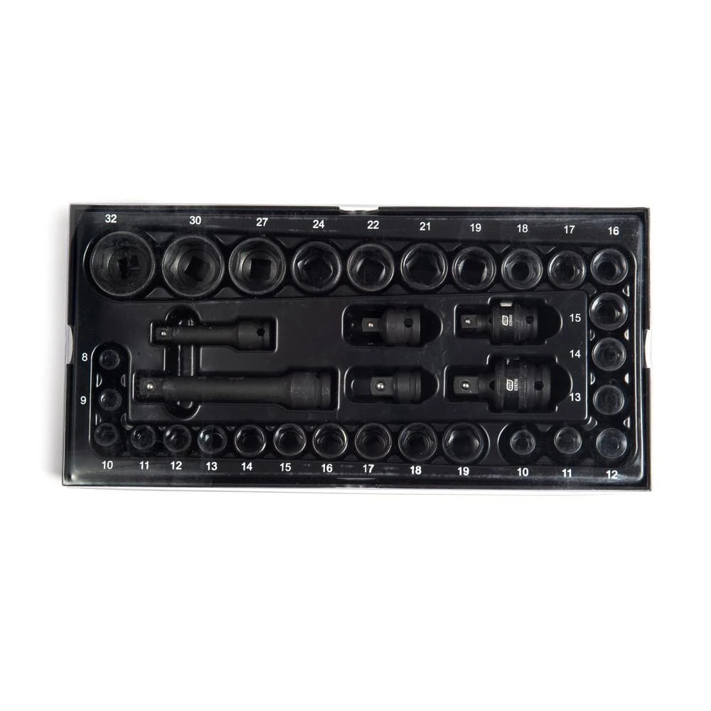 GEARWRENCH 34-Piece Metric 3/8 in., 1/2 in. Impact Socket Tray Set 10 GEARWRENCH 34-Piece Metric 3/8 in., 1/2 in. Impact Socket Tray Set - Image 8