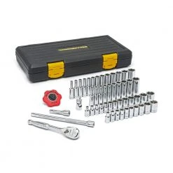 GEARWRENCH 120XP 1/4 in. Drive 6-Point Standard & Deep SAE/Metric Ratchet and Socket Mechanics Tool Set (51-Piece)