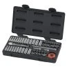 GEARWRENCH 1/4 in. Drive 12-Point SAE/Metric 90-Tooth Ratchet and Socket Mechanics Tool Set (51-Piece)