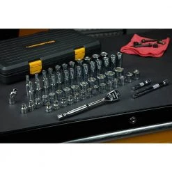 GEARWRENCH 120XP 3/8 in. Drive 6-Point Standard & Deep SAE/Metric Ratchet and Socket Mechanics Tool Set (56-Piece) -GEARWRENCH Sales gearwrench mechanics tool sets 80550p 40 1000