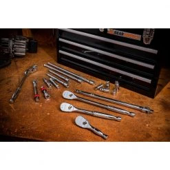 GEARWRENCH 1/2 in. Drive 6-Point Standard SAE Ratchet and Socket Tool Set (19-Piece) -GEARWRENCH Sales gearwrench mechanics tool sets 80791 fa 1000