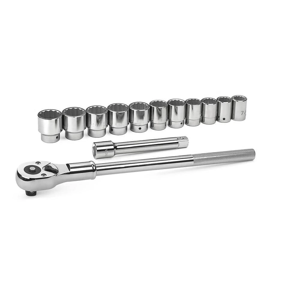 GEARWRENCH 3/4 in. Drive 12-Point SAE 24-Tooth Ratchet and Socket Mechanics Tool Set (13-Piece) 3 GEARWRENCH 3/4 in. Drive 12-Point SAE 24-Tooth Ratchet and Socket Mechanics Tool Set (13-Piece)