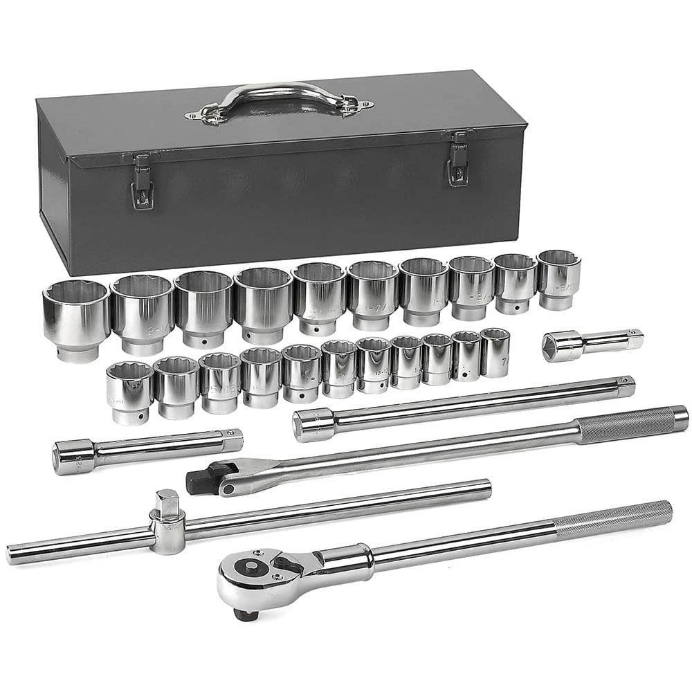 GEARWRENCH 3/4 in. Drive 12-Point SAE 24-Tooth Ratchet and Socket Mechanics Tool Set (27-Piece) 3 GEARWRENCH 3/4 in. Drive 12-Point SAE 24-Tooth Ratchet and Socket Mechanics Tool Set (27-Piece)