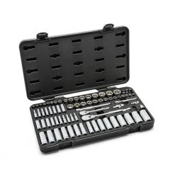 GEARWRENCH 1/4 in. and 3/8 in. Drive 12-Point Standard & Deep SAE/Metric Ratchet and Socket Mechanics Tool Set (76-Piece) -GEARWRENCH Sales gearwrench mechanics tool sets 80948 c3 1000