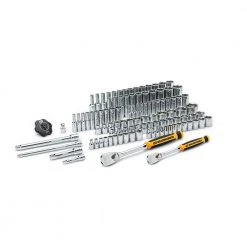 GEARWRENCH 1/4 in. and 3/8 in. Drive 6-Point Standard & Deep SAE/Metric 90-Tooth Ratchet and Socket Mechanics Tool Set (106-Piece) -GEARWRENCH Sales gearwrench mechanics tool sets 83001 4f 1000