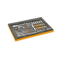 GEARWRENCH 120XP 1/4 in., 3/8 in., 1/2 in. Drive Standard and Deep SAE/Metric Mechanics Tool Set in EVA Tray (94-Piece)