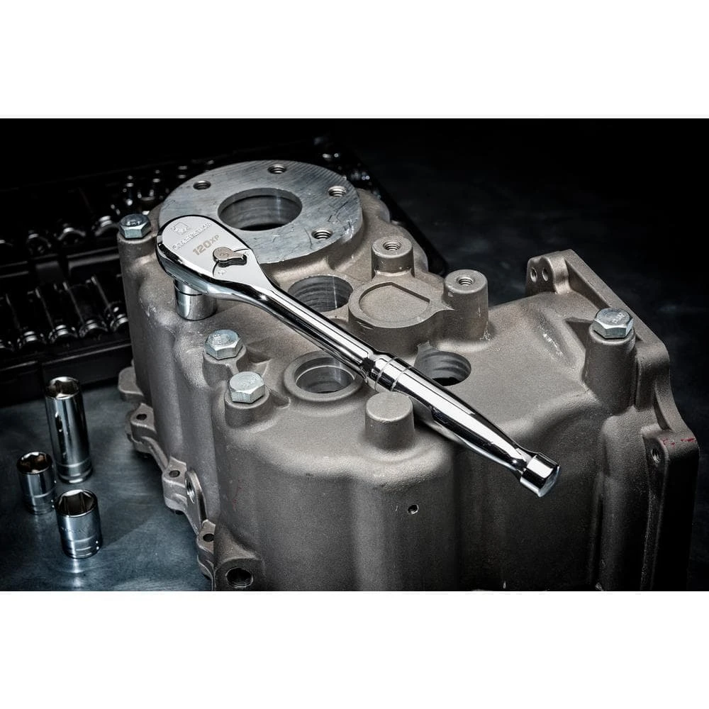 GEARWRENCH 120XP 1/4 in., 3/8 in., 1/2 in. Drive Standard and Deep SAE/Metric Mechanics Tool Set in EVA Tray (94-Piece) 6 GEARWRENCH 120XP 1/4 in., 3/8 in., 1/2 in. Drive Standard and Deep SAE/Metric Mechanics Tool Set in EVA Tray (94-Piece) - Image 4