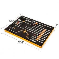 GEARWRENCH 3/8 in. Drive 90-Tooth Ratchets and Drive Tool Set in EVA Foam Tray (17-Piece) -GEARWRENCH Sales gearwrench mechanics tool sets 89076 40 1000