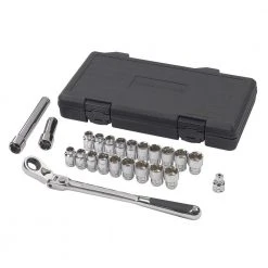 GEARWRENCH Pass-Thru 3/8 in. Drive 6-Point SAE/Metric Locking Flex-Head Ratchet and Socket Mechanics Tool Set (23-Piece) -GEARWRENCH Sales gearwrench mechanics tool sets 893823 c3 1000
