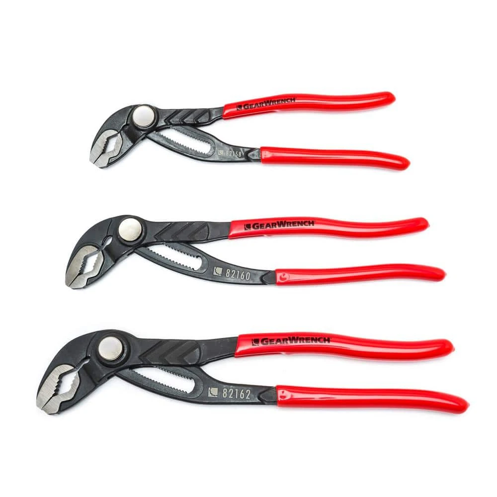 GEARWRENCH Push Button Tongue and Groove Plier Set (3-Piece) 3 GEARWRENCH Push Button Tongue and Groove Plier Set (3-Piece)