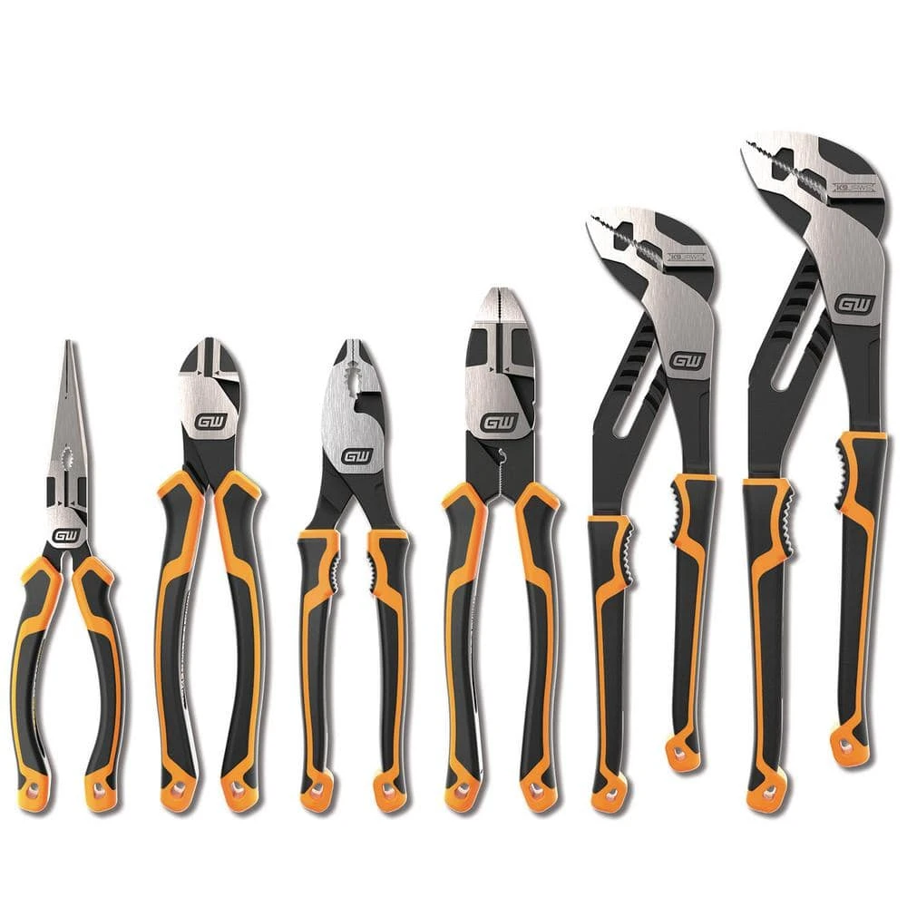 GEARWRENCH 6-Piece PITBULL Dual Material Mixed Plier Set 3 GEARWRENCH 6-Piece PITBULL Dual Material Mixed Plier Set