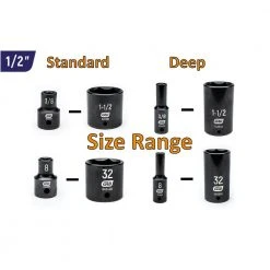 GEARWRENCH 3/8 in. and 1/2 in. Drive 6-Point SAE/Metric Standard & Deep Master Impact Socket Set (149-Piece) -GEARWRENCH Sales gearwrench professional industrial tool sets 85870 fa 1000