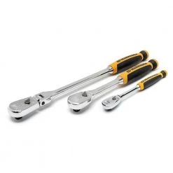 GEARWRENCH 1/4 in. and 3/8 in. Drive 90-Tooth Dual Material Teardrop Ratchet Set (3-Pieces) -GEARWRENCH Sales gearwrench ratchet sets 81203t c3 1000