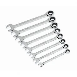 GEARWRENCH SAE 72-Tooth Combination Ratcheting Wrench Tool Set (8-Piece)