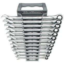 GEARWRENCH Metric 72-Tooth XL Combination Ratcheting Wrench Tool Set (12-Piece)