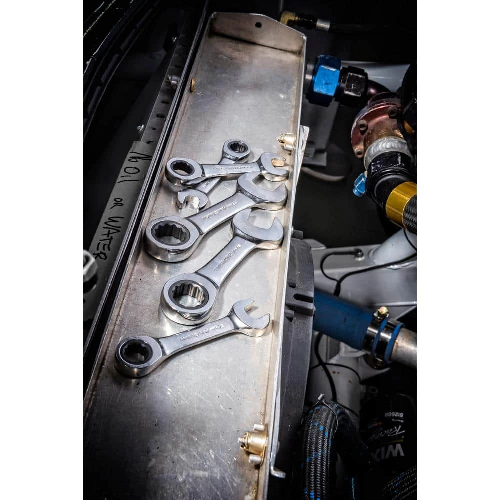 GEARWRENCH SAE/Metric 72-Tooth Stubby Combination Ratcheting Wrench Tool Set (14-Piece) 8 GEARWRENCH SAE/Metric 72-Tooth Stubby Combination Ratcheting Wrench Tool Set (14-Piece) - Image 6