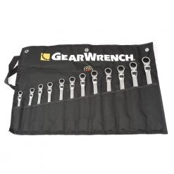 GEARWRENCH Metric 72-Tooth XL Flex Head Combination Ratcheting Wrench Tool Set with Roll (12-Piece) -GEARWRENCH Sales gearwrench ratcheting wrenches 85698r fa 1000
