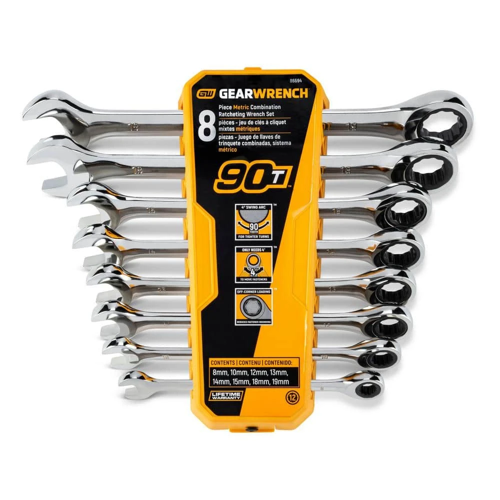 GEARWRENCH Master Standard and Flex Head SAE/MM Combination Ratcheting Wrench Set (32-Piece) 5 GEARWRENCH Master Standard and Flex Head SAE/MM Combination Ratcheting Wrench Set (32-Piece) - Image 3