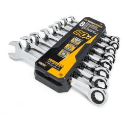 GEARWRENCH SAE 90-Tooth Combination Ratcheting Wrench Tool Set with Tray (8-Piece) 15 GEARWRENCH SAE 90-Tooth Combination Ratcheting Wrench Tool Set with Tray (8-Piece) -GEARWRENCH Sales gearwrench ratcheting wrenches 86695 1f 1000