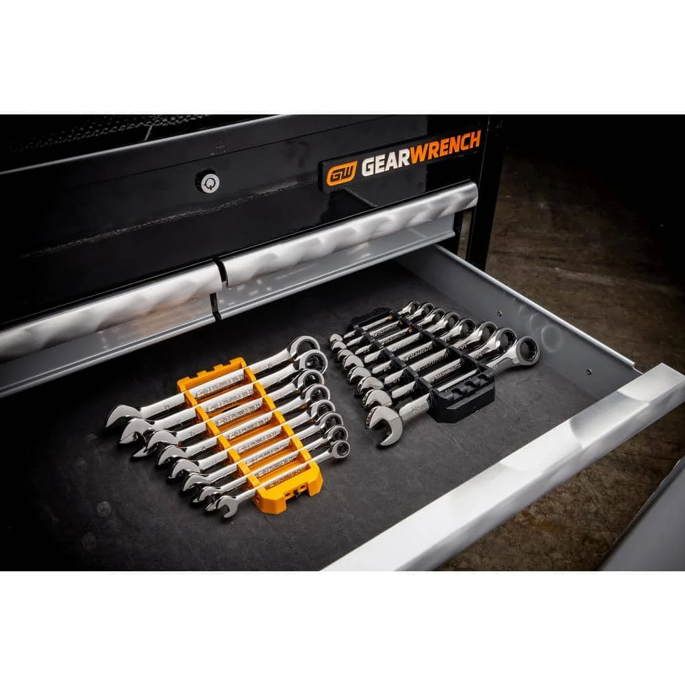 GEARWRENCH SAE 90-Tooth Combination Ratcheting Wrench Tool Set with Tray (8-Piece) 11 GEARWRENCH SAE 90-Tooth Combination Ratcheting Wrench Tool Set with Tray (8-Piece) - Image 9