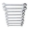 GEARWRENCH SAE 90-Tooth Combination Ratcheting Wrench Tool Set with Tray (8-Piece) -GEARWRENCH Sales gearwrench ratcheting wrenches 86695 64 1000