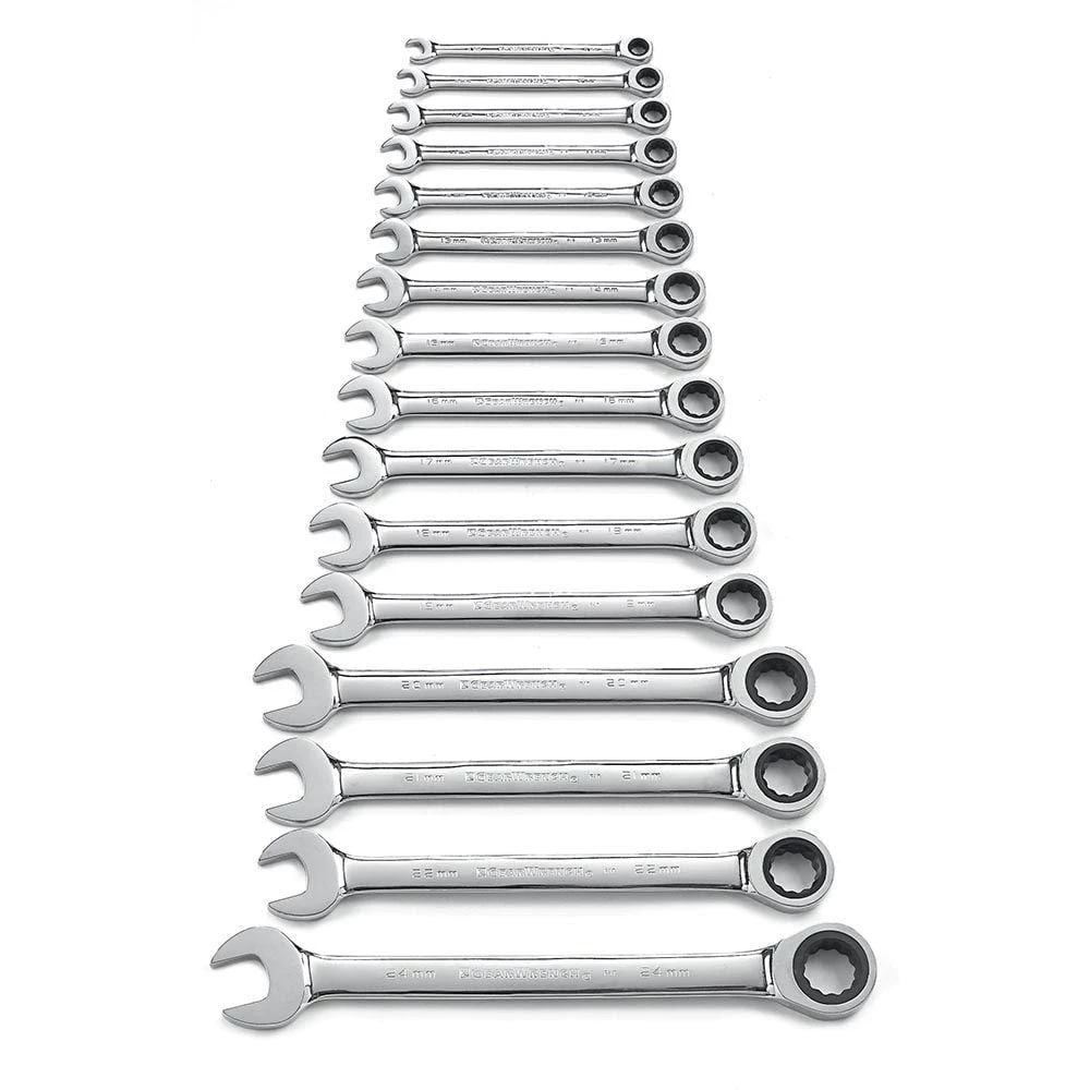 GEARWRENCH Metric 72-Tooth Combination Ratcheting Wrench Tool Set (16-Piece) 4 GEARWRENCH Metric 72-Tooth Combination Ratcheting Wrench Tool Set (16-Piece) - Image 2