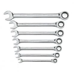GEARWRENCH Metric 72-Tooth Combination Ratcheting Wrench Tool Set (7-Piece)