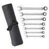 GEARWRENCH SAE 72-Tooth Reversible Combination Ratcheting Wrench Tool Set with Roll (7-Piece) -GEARWRENCH Sales gearwrench ratcheting wrenches 9567rn 64 1000