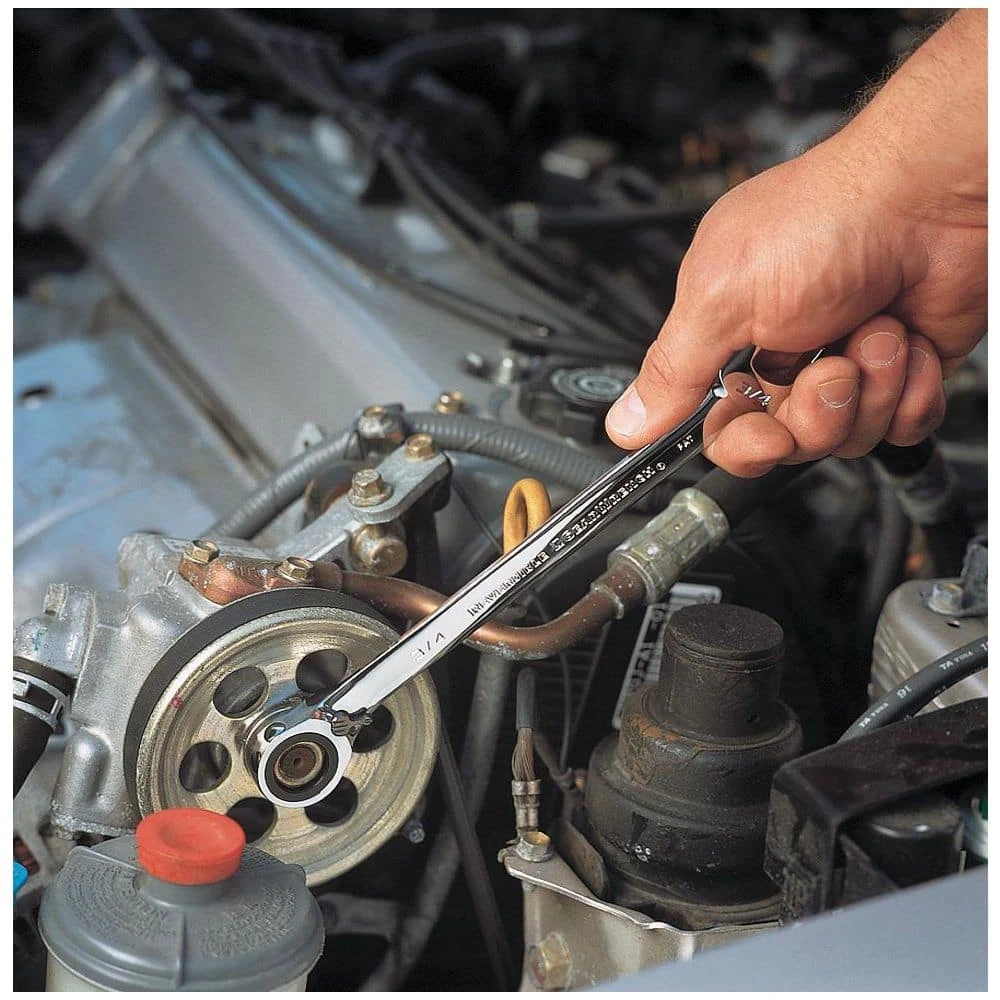 GEARWRENCH Metric 72-Tooth Reversible Combination Ratcheting Wrench Tool Set with Roll (10-Piece) 7 GEARWRENCH Metric 72-Tooth Reversible Combination Ratcheting Wrench Tool Set with Roll (10-Piece) - Image 5