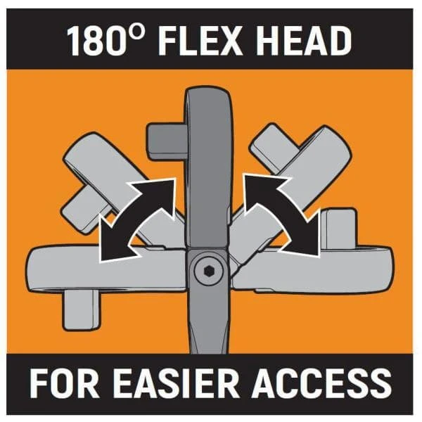 GEARWRENCH 1/4 in. Drive 90-Tooth Locking Flex Head Teardrop Ratchet 10 GEARWRENCH 1/4 in. Drive 90-Tooth Locking Flex Head Teardrop Ratchet - Image 8