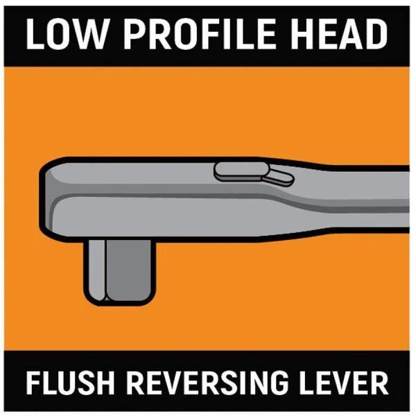 GEARWRENCH 1/2 in. Drive 90-Tooth Teardrop Ratchet 9 GEARWRENCH 1/2 in. Drive 90-Tooth Teardrop Ratchet - Image 7