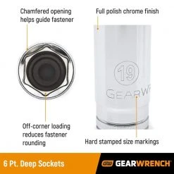 GEARWRENCH 3/8 in. Drive Metric 6-Point Deep Socket Set (14-Piece) -GEARWRENCH Sales gearwrench socket sets 80554 c3 1000